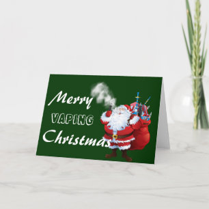 Cartes Pour Fêtes Annuelles VAPE Joyeux Noël Père Noël Vaping