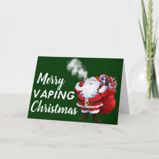 Cartes Pour Fêtes Annuelles VAPE | Joyeux Vaping Père Noël Christmas Holiday C