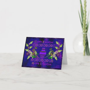 Cartes Pour Fêtes Annuelles Vase à Kwanzaa