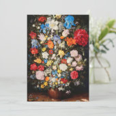 Cartes Pour Fêtes Annuelles Vase de fleurs avec bijoux, pièces et coquilles, 1 (Debout devant)