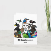 Cartes Pour Fêtes Annuelles Vautour des palmiers Père Noël (Dos)