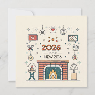 Cartes Pour Fêtes Annuelles Vecteur de la culture cosy 2026 est le nouveau 201