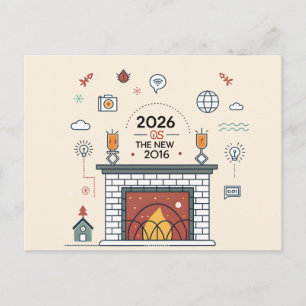 Cartes Pour Fêtes Annuelles Vecteur de la culture numérique 2026, la nouvelle