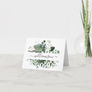 Cartes Pour Fêtes Annuelles Végétation botanique avec nom