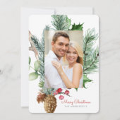 Cartes Pour Fêtes Annuelles Végétation botanique d'hiver 2 Appartement photo (Devant)