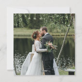 Cartes Pour Fêtes Annuelles Végétation botanique moderne Photo Marié & Joyeux (Dos)