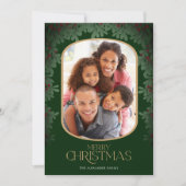 Cartes Pour Fêtes Annuelles Végétation d'hiver Mistletoe 3 Photos Noël (Devant)