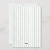 Cartes Pour Fêtes Annuelles Végétation hivernale luxuriante de Noël et Bow rou (Dos)