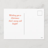 Cartes Pour Fêtes Annuelles Véhicule de vacances joyeuses avec bonhomme de nei (Dos)