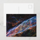 Cartes Pour Fêtes Annuelles Veil Nebula Supernova Reste Télescope Hubble (Devant / Derrière)