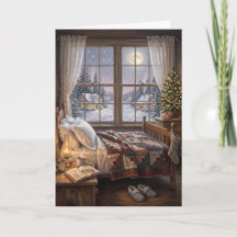 Veillée de Noël dans une chambre américaine classi