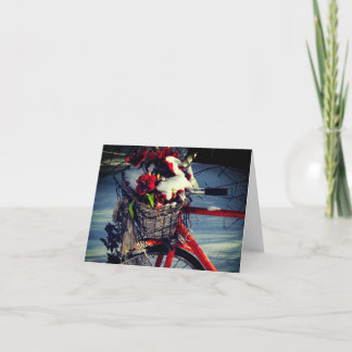 Cartes Pour Fêtes Annuelles Vélo de Noël