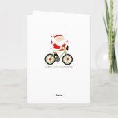 Cartes Pour Fêtes Annuelles Vélo drôle (Dos)