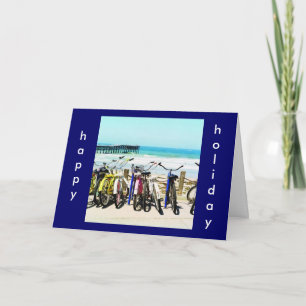 CARTES POUR FÊTES ANNUELLES VÉLO LOVER'S HOLIDAY GREETING