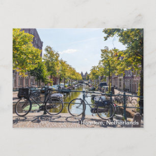 Cartes Pour Fêtes Annuelles Vélos sur un pont, Haarlem, Pays-Bas
