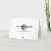 Cartes Pour Fêtes Annuelles Vélos violets (Dos)