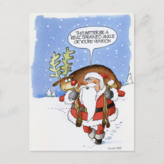 Cartes Pour Fêtes Annuelles Venaison de Père Noël