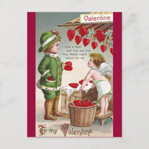 Cartes Pour Fêtes Annuelles Vendeur de cupidon des coeurs Valentine