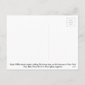 Cartes Pour Fêtes Annuelles Vendeur de jouets de Noël (Dos)