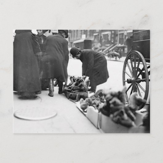 Cartes Pour Fêtes Annuelles Vendeur de jouets de Noël (Devant)