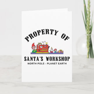 Cartes Pour Fêtes Annuelles Venin de Property of Santa