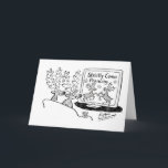 Cartes Pour Fêtes Annuelles Venir Strictement En Train<br><div class="desc">Des rennes dansantes profitent de Noël,  carte de Kipper Williams</div>