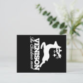 Cartes Pour Fêtes Annuelles Venison de la viande de Noël (Debout devant)