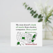 Cartes Pour Fêtes Annuelles Vérifiez tous les résultats de l'élection, avec la (Debout devant)