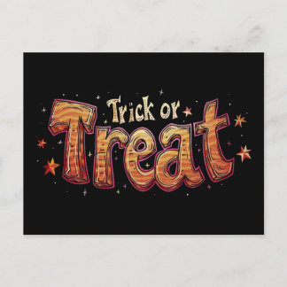 Cartes Pour Fêtes Annuelles Véritable Halloween Trick ou traitement publicité