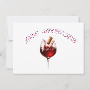 Cartes Pour Fêtes Annuelles Verre à vin élégant pour mariage Fête