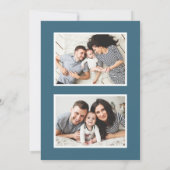 Cartes Pour Fêtes Annuelles Verre Bleu Joyeux Hanoukka 3 Photo (Dos)