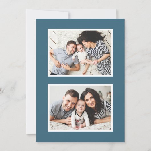 Cartes Pour Fêtes Annuelles Verre Bleu Joyeux Hanoukka 3 Photo (Dos)