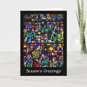 Cartes Pour Fêtes Annuelles verre coloré