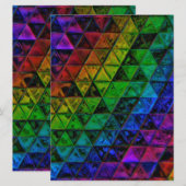 Cartes Pour Fêtes Annuelles Verre de fierté (Devant / Derrière)