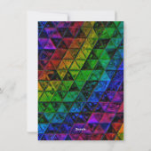 Cartes Pour Fêtes Annuelles Verre de fierté (Dos)