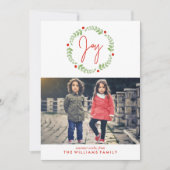 Cartes Pour Fêtes Annuelles Verre de Noël d'aquarelle (Devant)