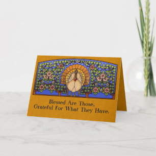 Cartes Pour Fêtes Annuelles Verre tendu (Carte Thanksgiving personnalisée)