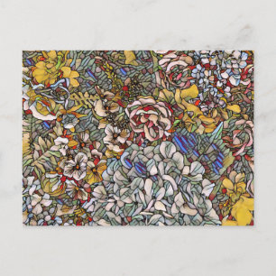 Cartes Pour Fêtes Annuelles Verre verni Botanique Floral