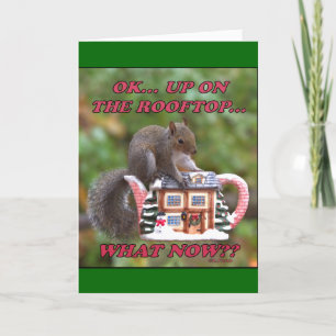 Cartes Pour Fêtes Annuelles Vers le haut de sur le dessus de toit