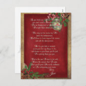 Cartes Pour Fêtes Annuelles Verset inspirant Noël (Devant / Derrière)