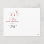 Cartes Pour Fêtes Annuelles Verset inspirant Noël (Dos)