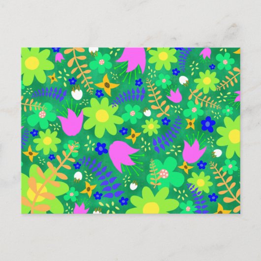 Cartes Pour Fêtes Annuelles Vert, Chartreuse, Rose, Perruque (Devant)