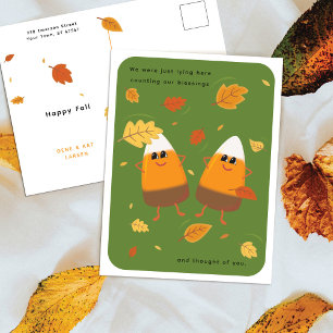 Cartes Pour Fêtes Annuelles Vert Duo de maïs en bonbon au chocolat Action
