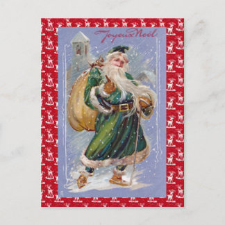 Cartes Pour Fêtes Annuelles Vert le père noël de Joyeux Noël de Joyeux Noel
