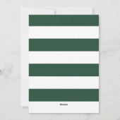 Cartes Pour Fêtes Annuelles Vert Maintenant Profitant De Quelques Nuits Pas Si (Dos)