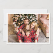 Cartes Pour Fêtes Annuelles Vert menthe moderne et crête classique blanche 2 p (Dos)