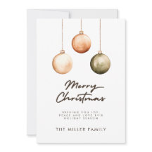 Vert minimaliste Ornements naturels Noël