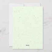 Cartes Pour Fêtes Annuelles Vert Moderne Créatif Esthétique Élégante Simple (Dos)