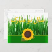 Cartes Pour Fêtes Annuelles Vert Sabzeh Tournesol Perse Nouvel An Nowruz (Devant / Derrière)