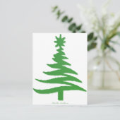 Cartes Pour Fêtes Annuelles Vert sapin de Noël (Debout devant)